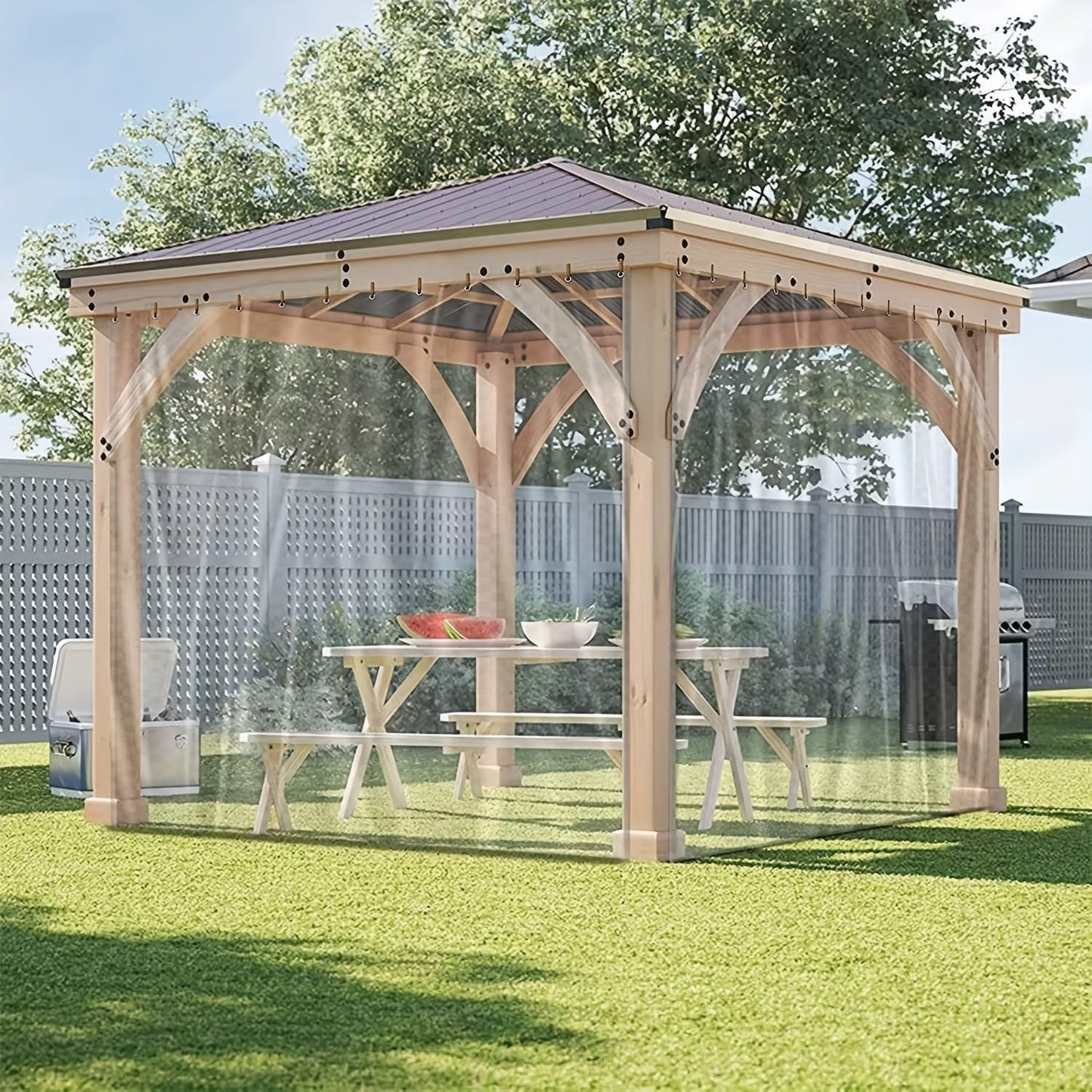 Transparent PVC Cover for Outdoor Storage