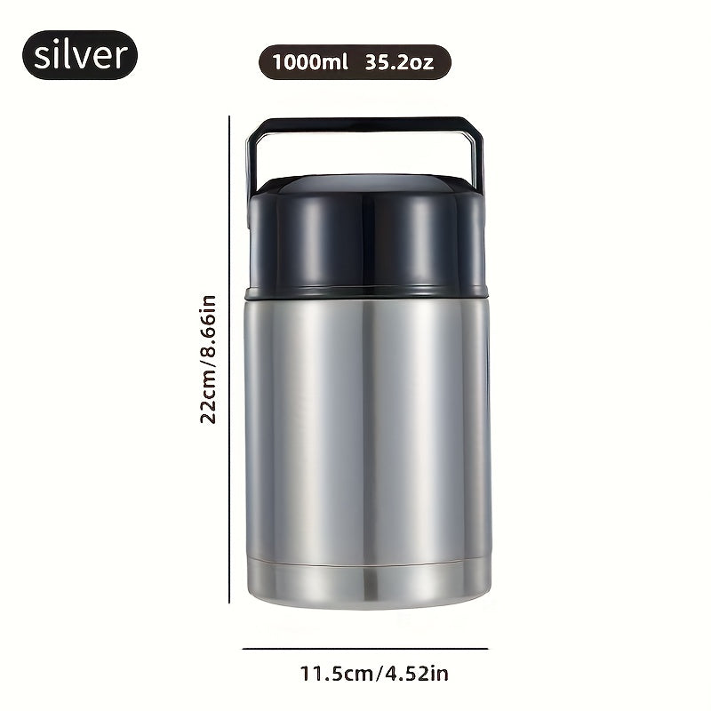 Lunch Box Set Stainless Steel with Thermos Cup
