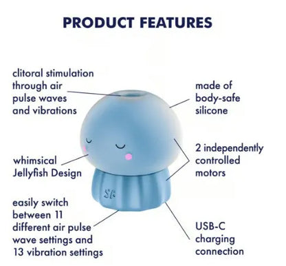 Satisfyer Jelly-Cious – Waterproof Air Pulse and Vibrating Clitoral Stimulator