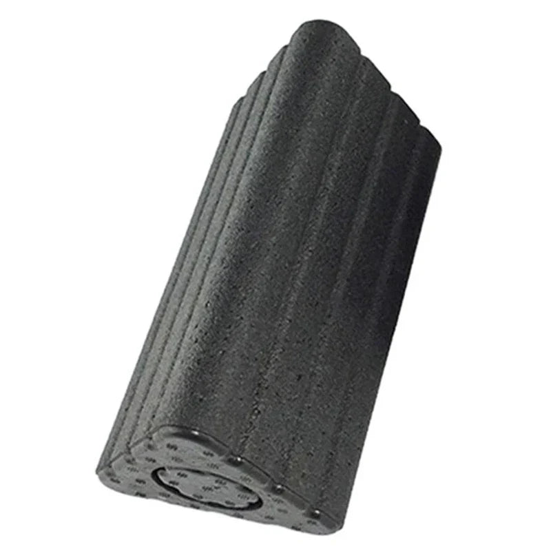 2-in-1 Yoga Blocks & Muscle Roller Stick (Black)