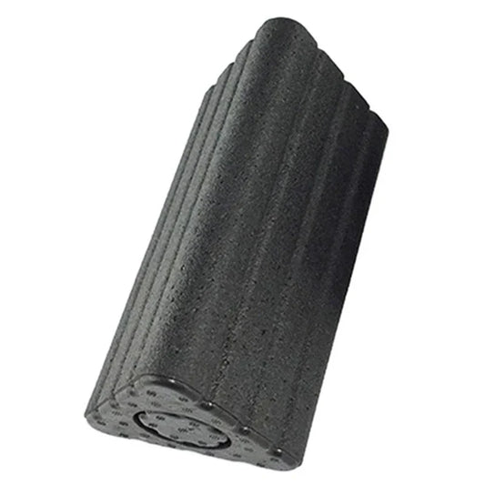 2-in-1 Yoga Blocks & Muscle Roller Stick (Black)