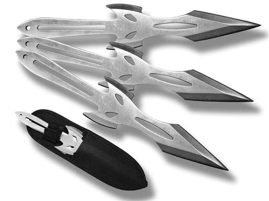 3 Pcs 8 Inch Overall DEVIL Throwing Knives Set With Sheath