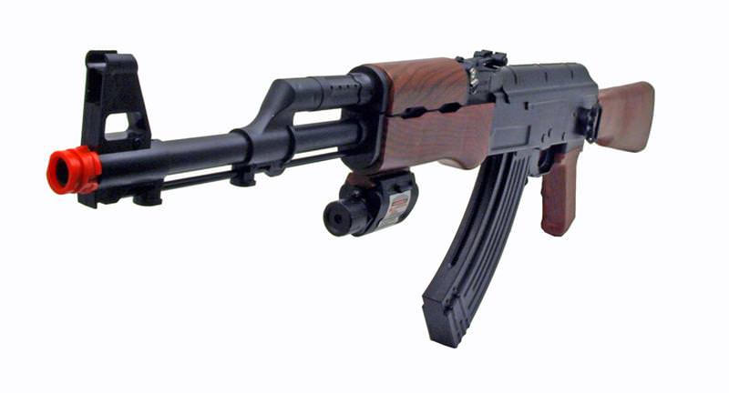 AK47 Spring Action Airsoft Tactical Rifle Gun with Laser Site - TOPHATTER'S ARMORY DEALS