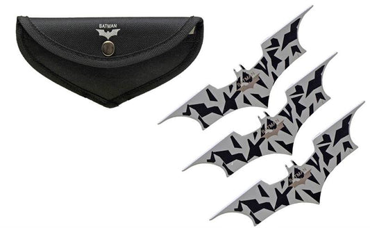 Batman 3 Pc. Throwing Knife Set - Black Camo