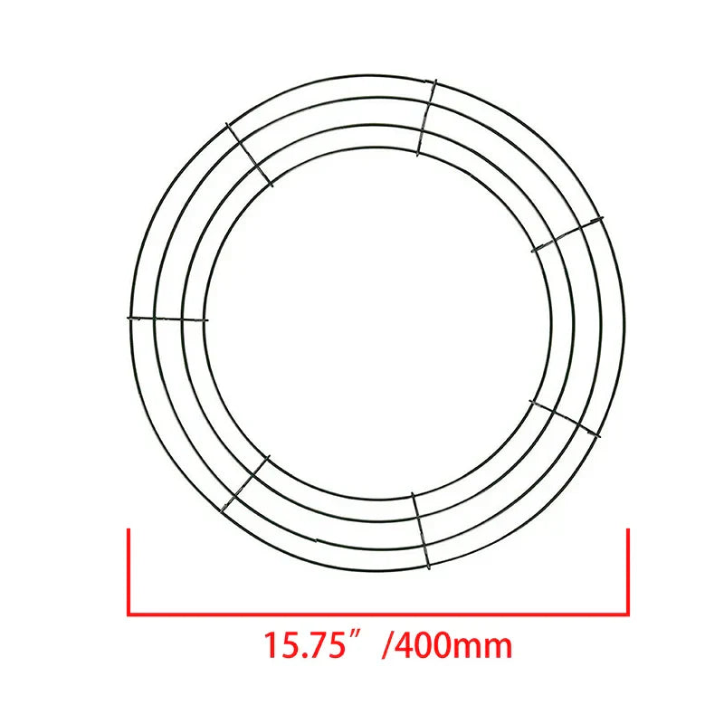 Metal Wreath Round Iron Ring for Christmas