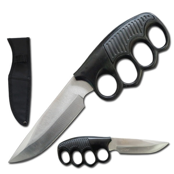 9.5" Military Tactical Trench Knife Combat Fixed Blade Silver Knife - TOPHATTER'S ARMORY DEALS