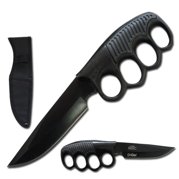 9.5" Military Tactical Trench Knife Combat Fixed Blade Black Knife - TOPHATTER'S ARMORY DEALS