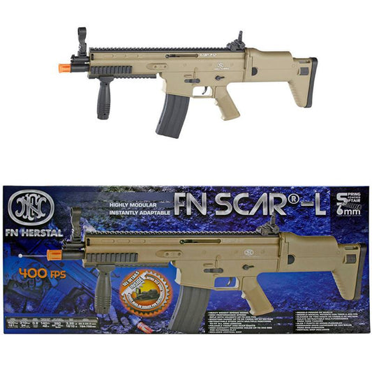 FN Herstal SCAR-L Tactical Spring Powered Airsoft Rifle - 400 FPS Dark Earth