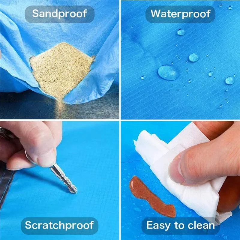 Waterproof Pocket Blanket for Outdoor Picnic (200x210cm)