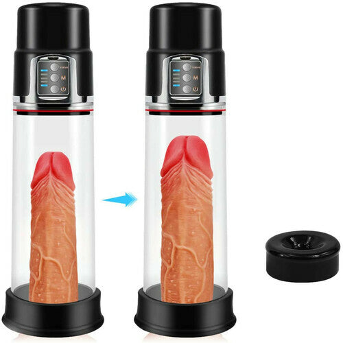 Automatic Transparent 4 Suction Male Penis Pump - Vibrator product image for intimate wellness and personal care