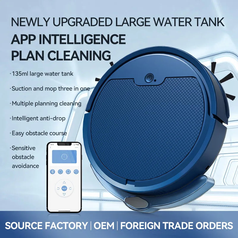 3-in-1 Smart Sweeping Robot with APP Control