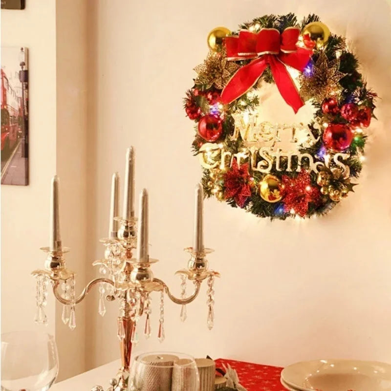 New Year Christmas Wreath Large Artificial Door
