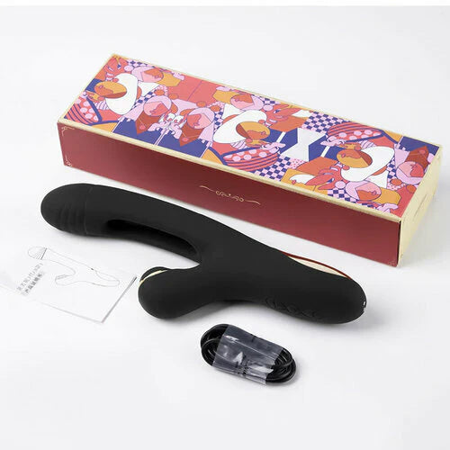 3 IN 1 Sucking & Flapping Vibrator G Spot Clitoral Stimulator with 7 Modes Massager