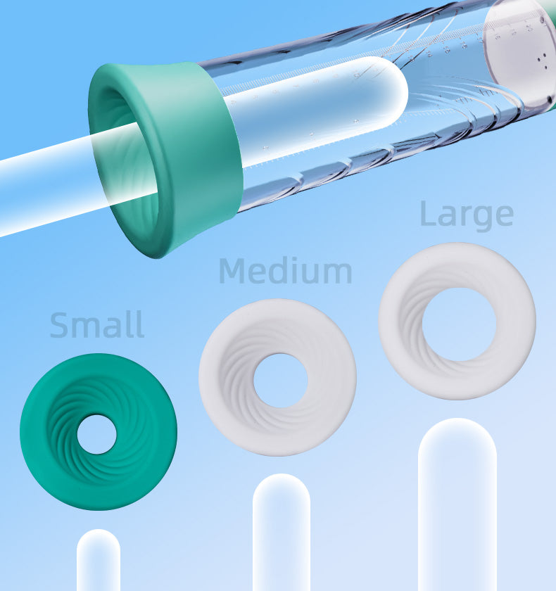 GigaGrow- Acmejoy 5 Suction & Manual Air Pressure 2 IN 1 for ED Treatment Penis Pump