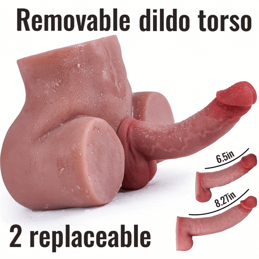 【2 Dildos Available】2 Dildos 6.5in/8.27in Are Removable And Replaceable, Different Lengths And Sizes