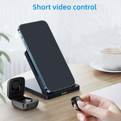 Bluetooth Page Turner & TikTok Scrolling Ring – Hands-Free Remote for Kindle, iPhone, Android – E-Reader Accessory, Selfie Shutter, Volume & Video Control