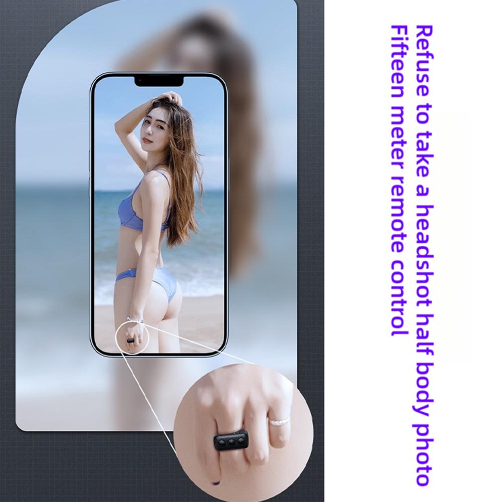 Bluetooth Page Turner & TikTok Scrolling Ring – Hands-Free Remote for Kindle, iPhone, Android – E-Reader Accessory, Selfie Shutter, Volume & Video Control