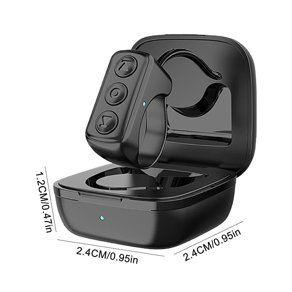 Bluetooth Page Turner & TikTok Scrolling Ring – Hands-Free Remote for Kindle, iPhone, Android – E-Reader Accessory, Selfie Shutter, Volume & Video Control