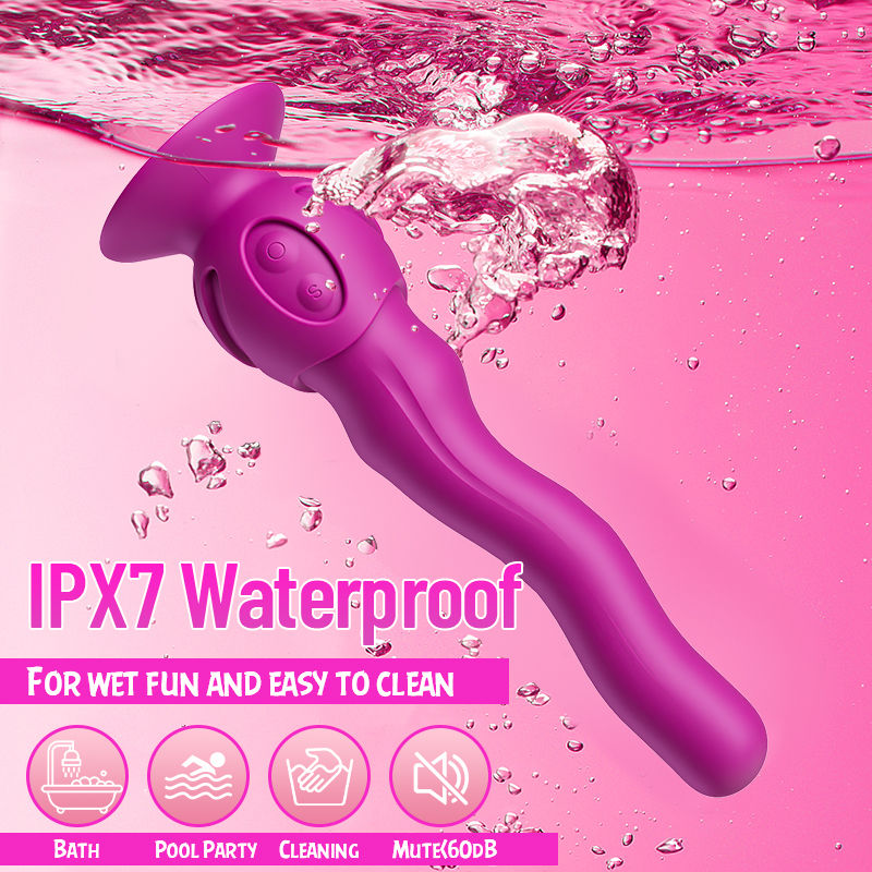 New Wriggling Technology Vibrator With Detachable Suction Cup