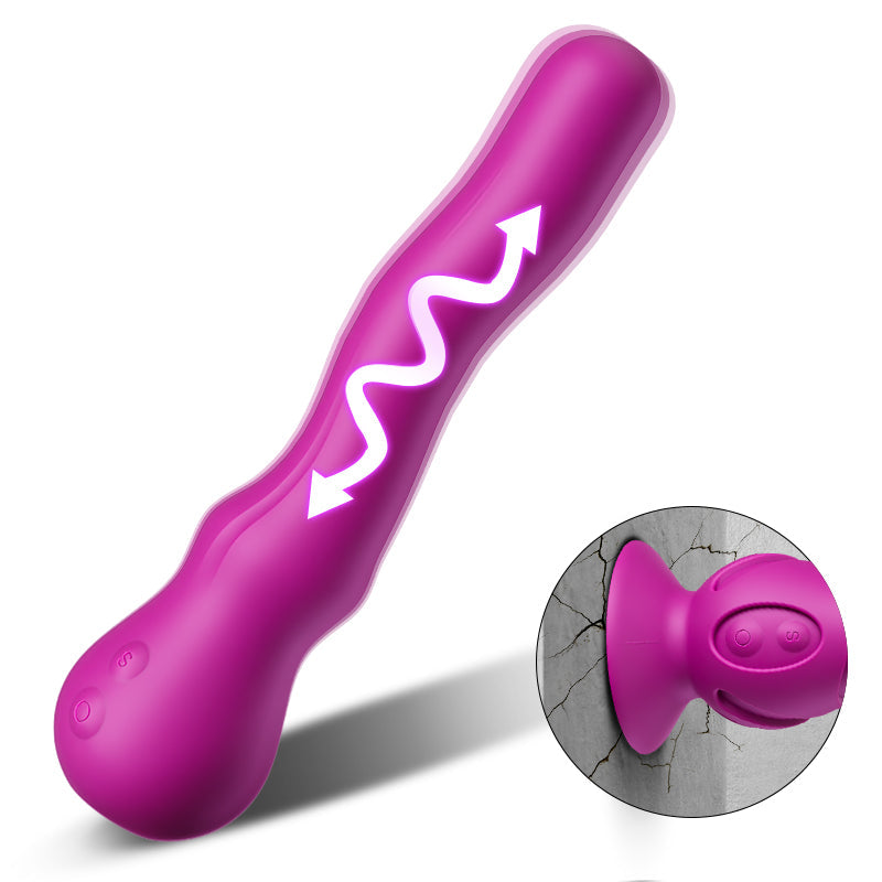New Wriggling Technology Vibrator With Detachable Suction Cup