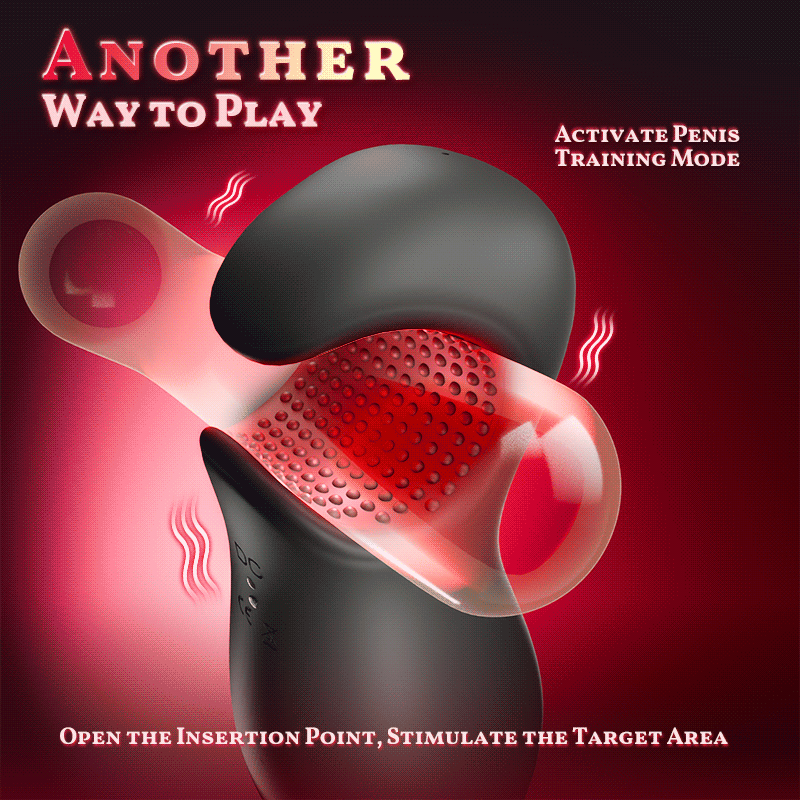 【Non-Stop Extraction】Enchantment - 9 Vibrations 4 Suctions Clamping Suction Oral Simulation Male Stroker