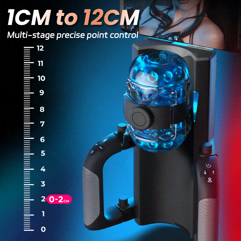 Venom - Long 12CM & 700 Strokes/Min Telescopic Adjustable Tightness Phone Stand Automatic Male Stroker