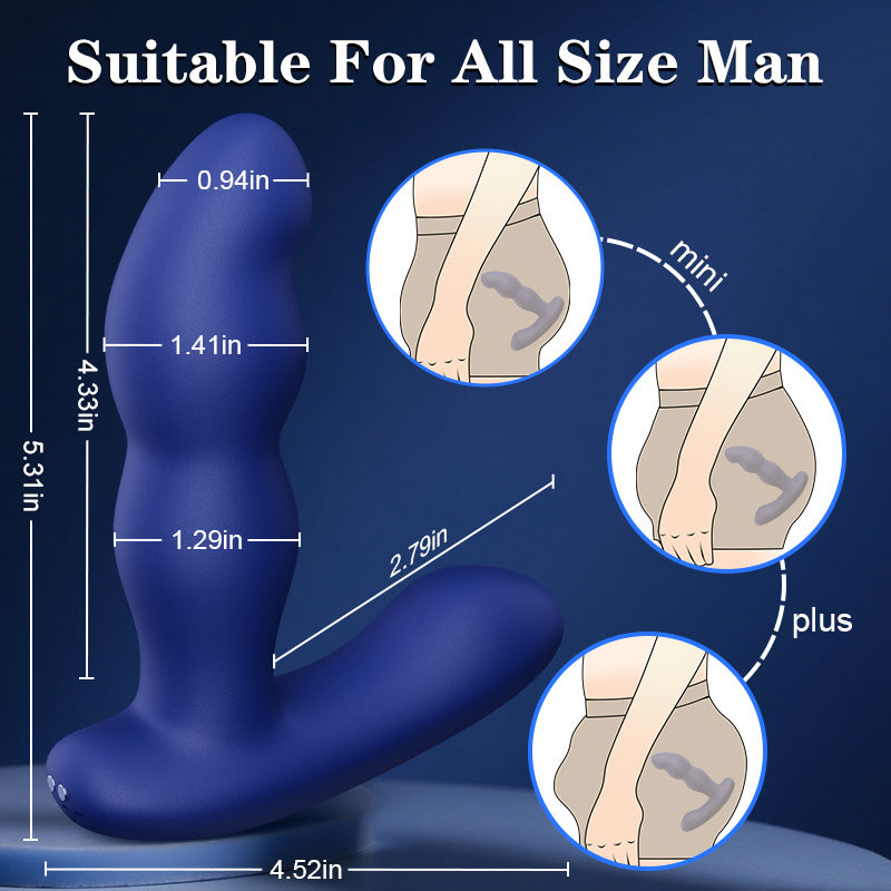 Remote Control 360° Rotating Prostate Massager For Advanced Player