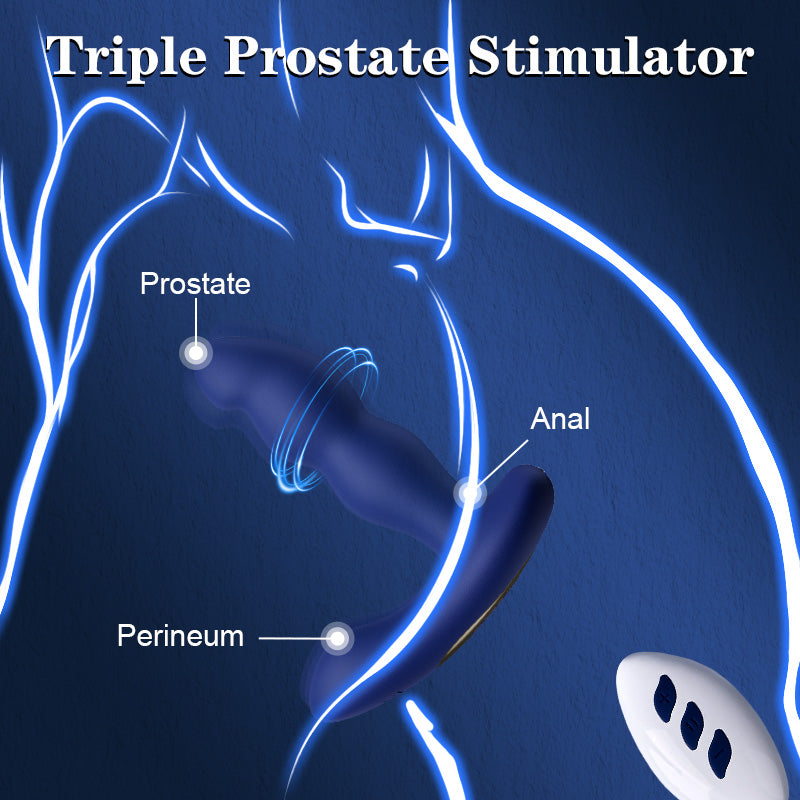 Remote Control 360° Rotating Prostate Massager For Advanced Player