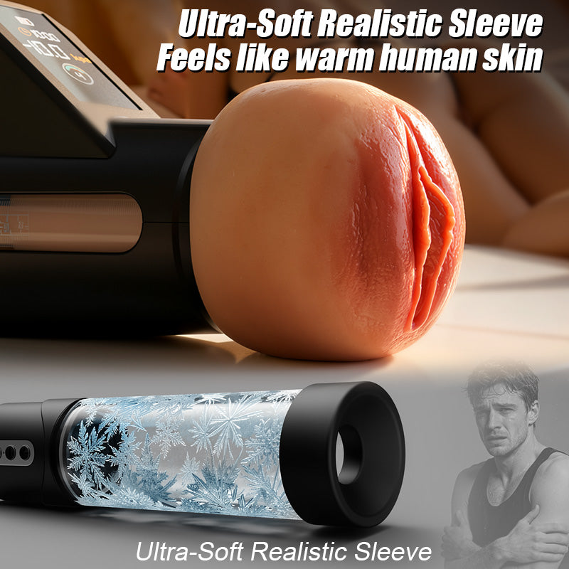 Ravish - Flesh-like Sleeve Long-lasting Suction Clear Guidance Automatic Male Masturbator