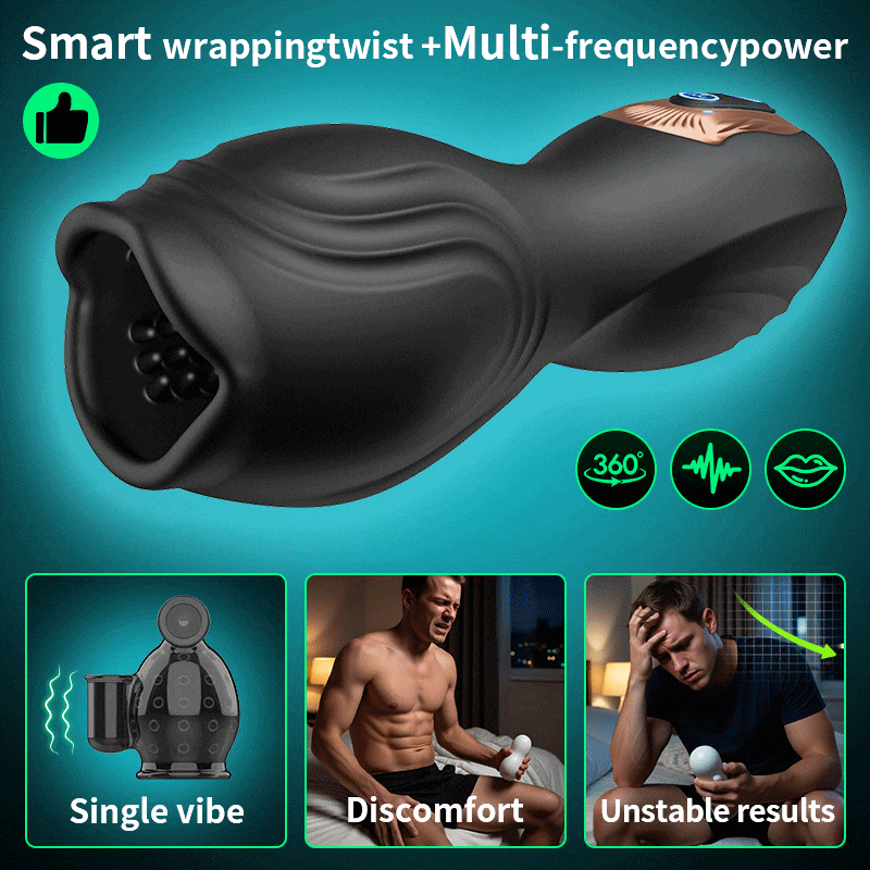 Alex - Intelligent Twisting Multi-Frequency Vibration Glans Trainer