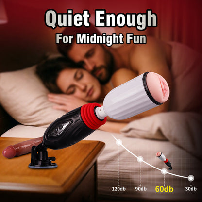 Stella - 2 in 1 Thrusting Heating Couples Sex Machine with Remote Control