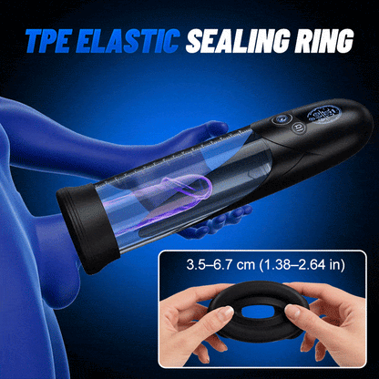 BathFun Pro - AI Pressure-Controlled 9 Vacuum Training LCD Real-Time Pressure Display 58dB Penis Pump