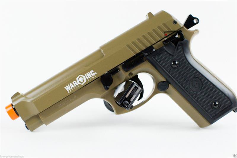 Full Metal Airsoft OD Green TAURUS M92 Heavy Weight Spring Hand Gun