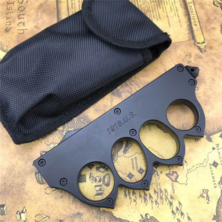 1918-style boxing gloves with a straight punch and a knife at the ready-GS06