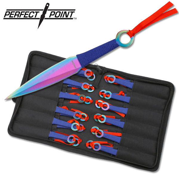Rainbow Kunai 24 PCS Throwing Knife Set - TOPHATTER'S ARMORY DEALS