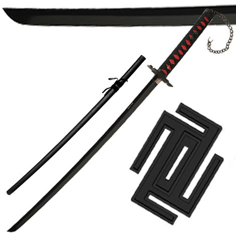 40 Inch Overall Ichingo's Tensa Zangetsu Katana Sword - TOPHATTER'S ARMORY DEALS