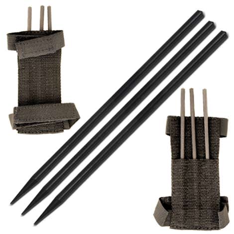 Ninja Assassin Arm Spikes 3pcs Set With Belt Pouch - TOPHATTER'S ARMORY DEALS