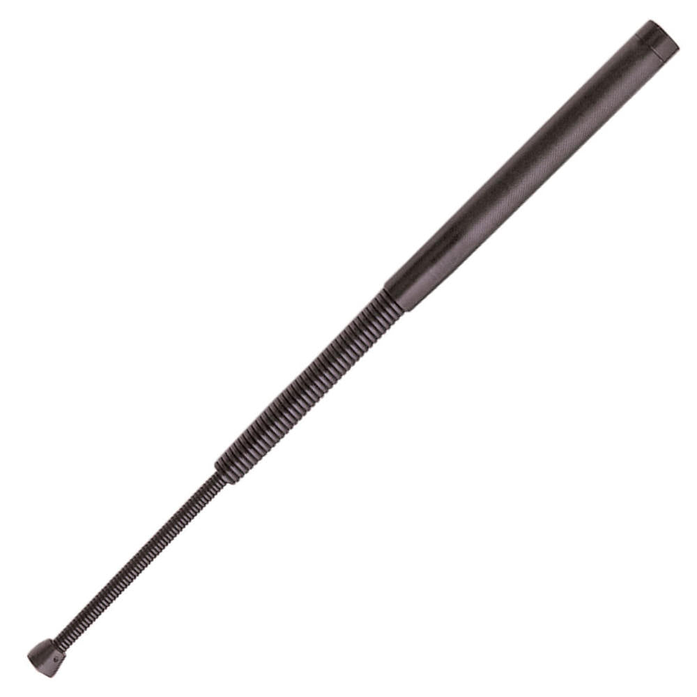 16 Inch Spring Coil Baton Self Defense Police Baton Black Spring Billy