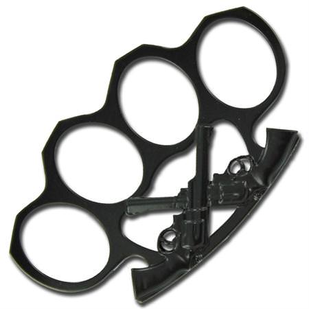 Wild West Gun Slinger Knuckle Buckle Black - TOPHATTER'S ARMORY DEALS