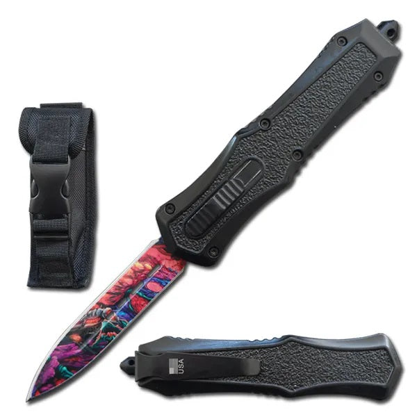 9" Tactical OTF Ground Zero Survival Out Of The Front Knife - TOPHATTER'S ARMORY DEALS