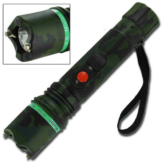 Bright LED Flashlight 3.8 Million Volt Stun Gun - Jungle Action