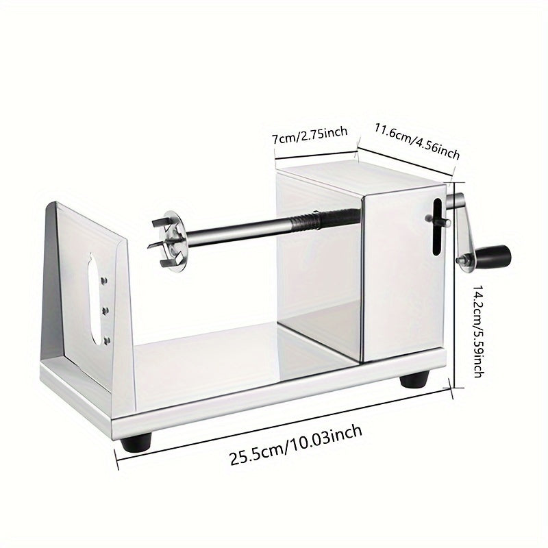 Potato Tower Slicer with Manual Stainless Steel
