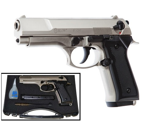 Blow F06 9MM Blank Firing Replica Gun Satin Finish - TOPHATTER'S ARMORY DEALS
