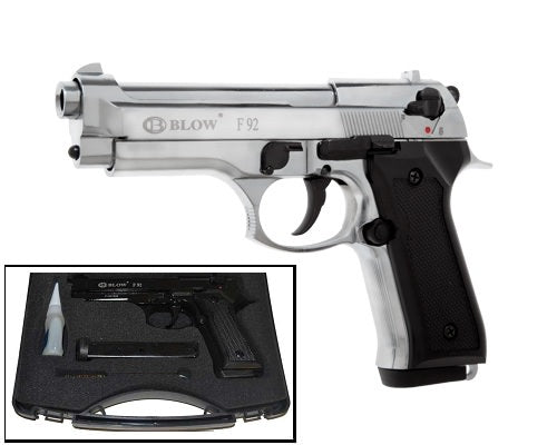 Blow V92F 9MM Blank Firing Replica Gun Chrome Finish