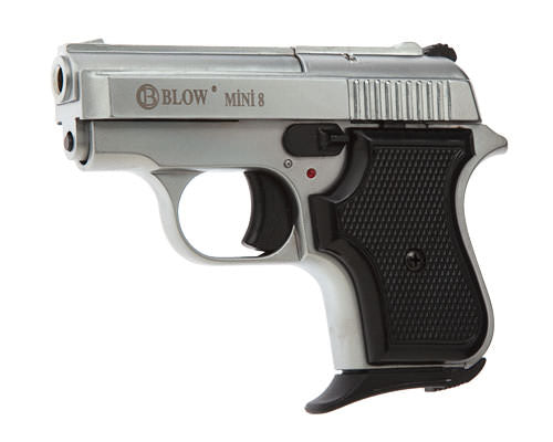 Replica Mini 8 V950 JF 8MM Blank Firing Pistol Chrome Finish - TOPHATTER'S ARMORY DEALS