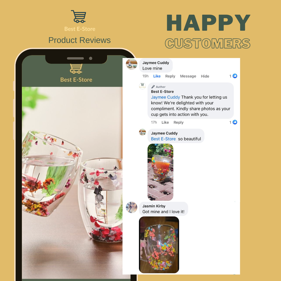 🌼 The Most Beautiful Glass Cups 🌼Handcrafted, Elegant & Gift-Worthy