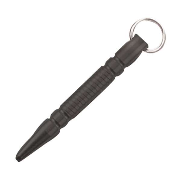 Black Kubotan With Key Ring - Pointed Tip - TOPHATTER'S ARMORY DEALS