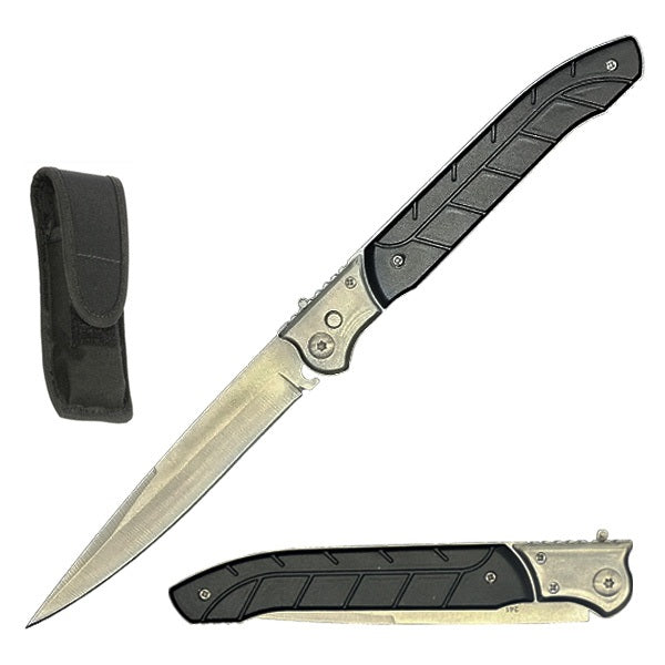 12 Inch Large Heritage Automatic Pocket Knife with Slide Safety Lock - TOPHATTER'S ARMORY DEALS