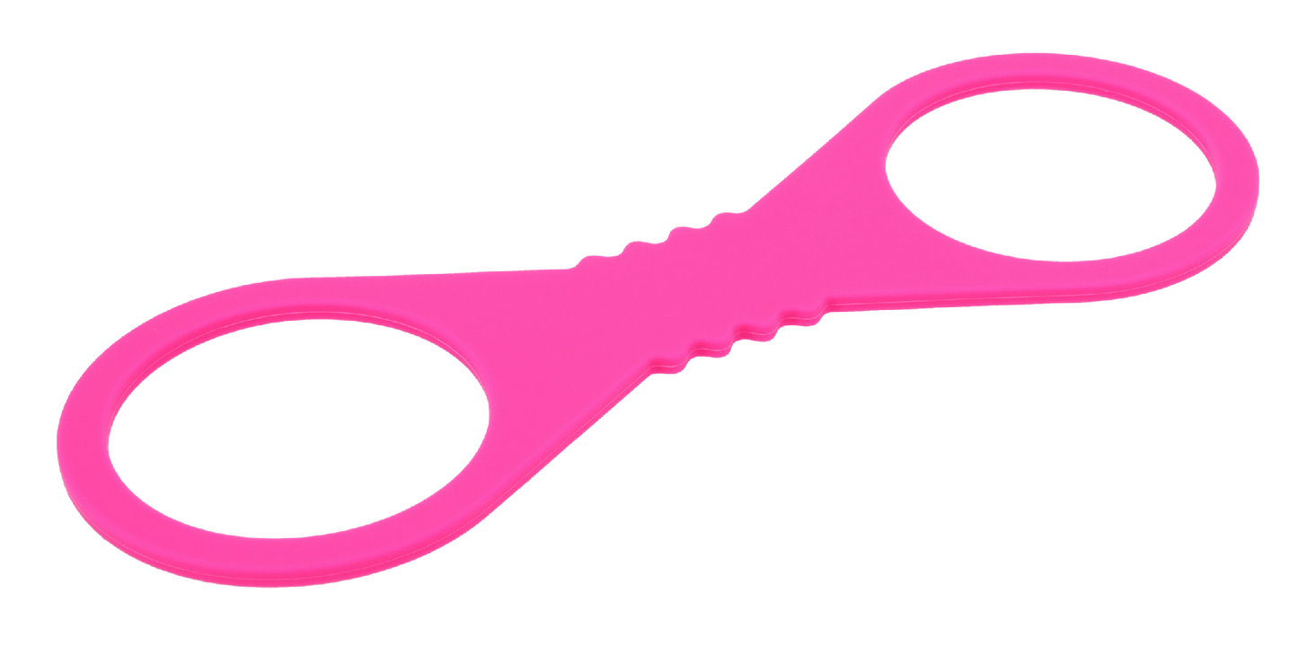 Hot Pink Large Silicone Cuffs