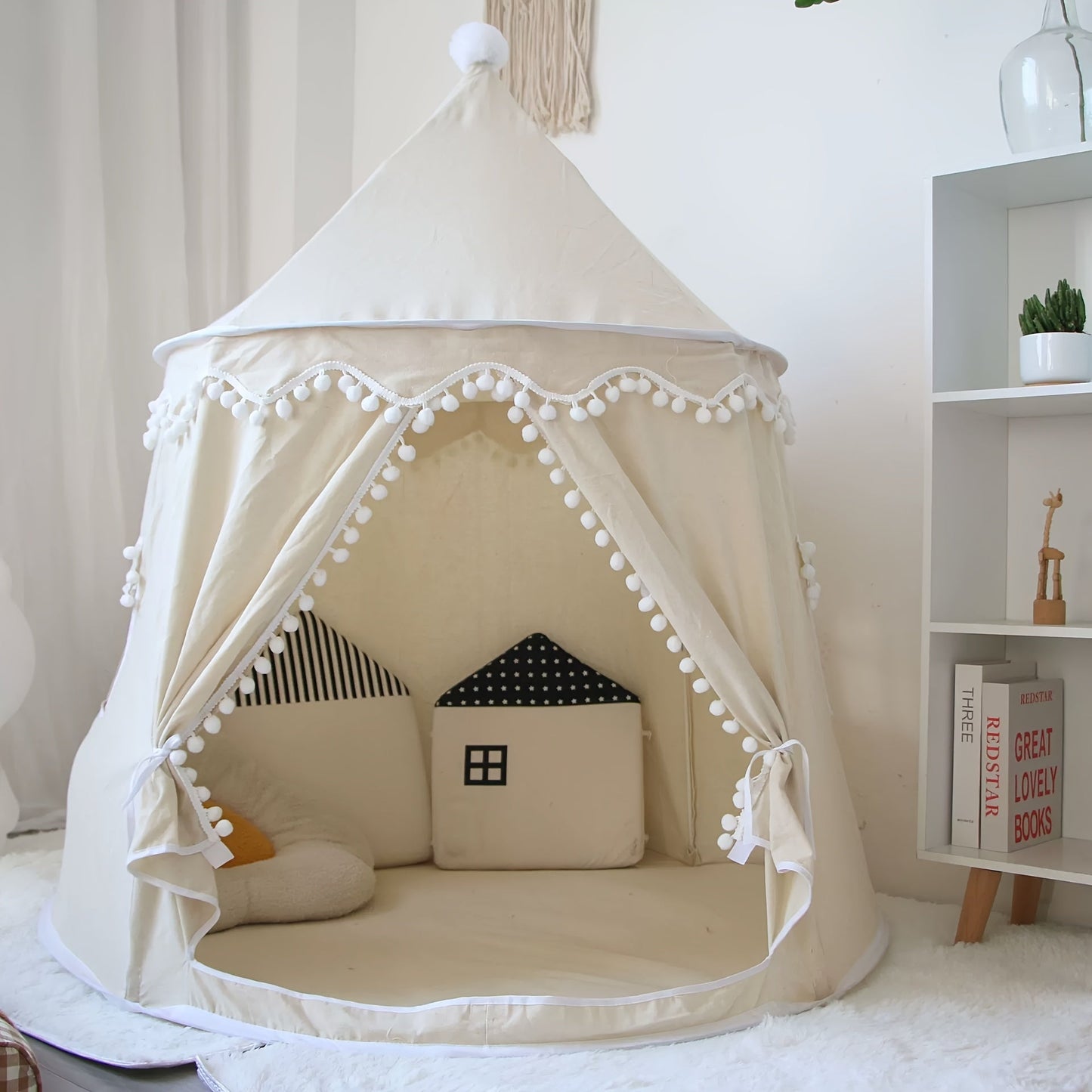 2-Person Canvas Yurt Tent with Glass Fiber Frame